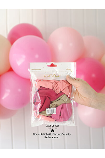 partince 12 Adet Standart Boy 12'' Karışık Renk Balonlar