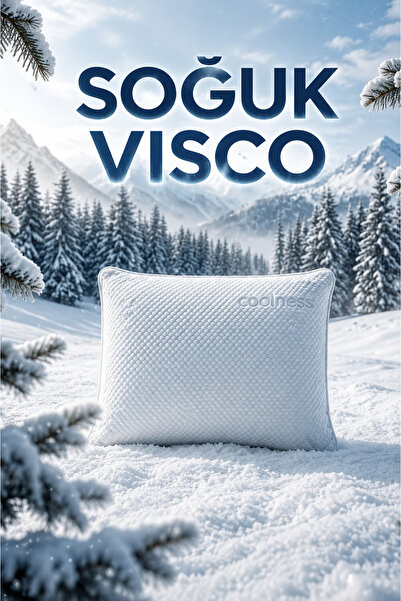Uykuva IceCool 100% Visco Ortopedik Yastık 60x40x13 Soğuk Visco