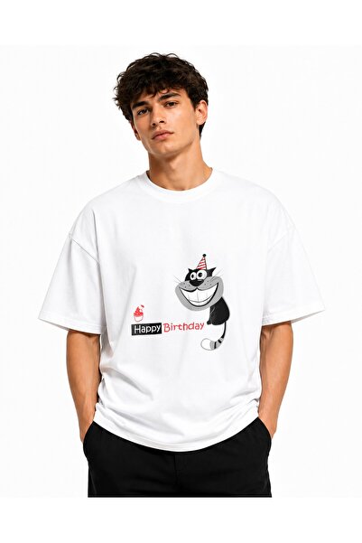 Inscriptie Ουνισέξ Βαμβακερό T-shirt Υψηλής Ποιότητας  "Cat - name day "