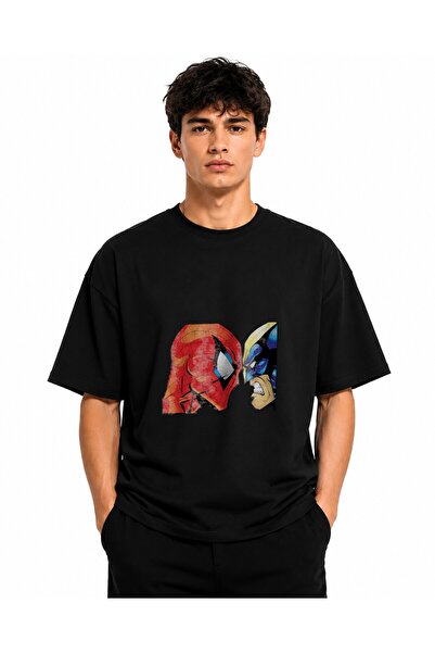 Inscriptie Ουνισέξ Βαμβακερό T-Shirt Υψηλής Ποιότητας  "Σπάιντερμαν εναντίον ...