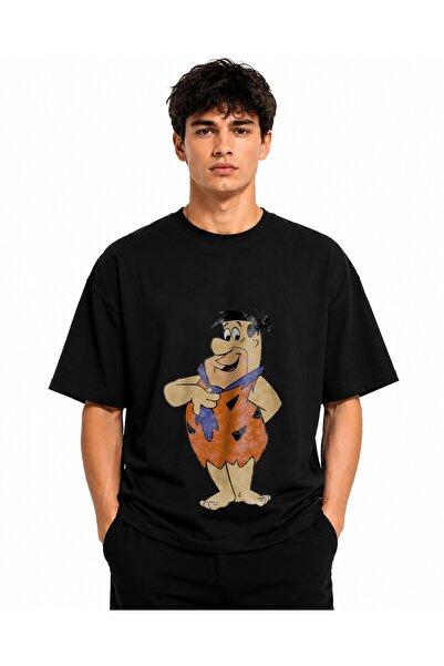 Inscriptie Tricou Unisex Bumbac Premium Casual " Fred Flinston 2 "