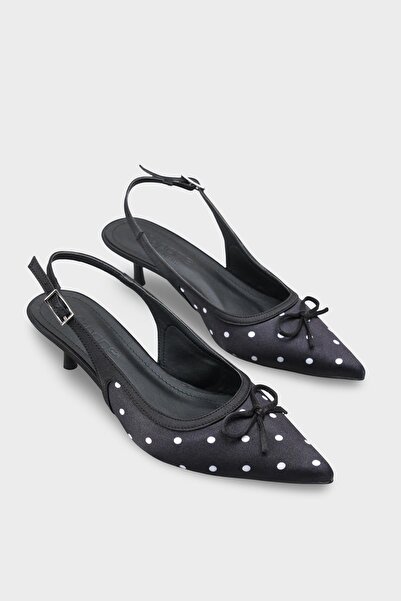 Capone Outfitters Valencia Pointed Toe Open Back Mid-Heeled Women's Shoes