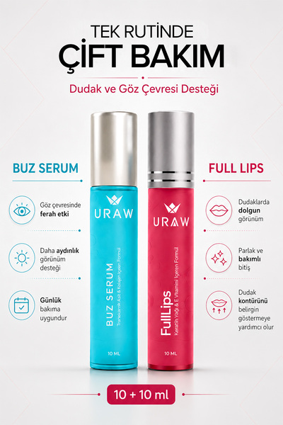 Uraw Eye and Lip Care Set |   Ice Serum and Full Lips
