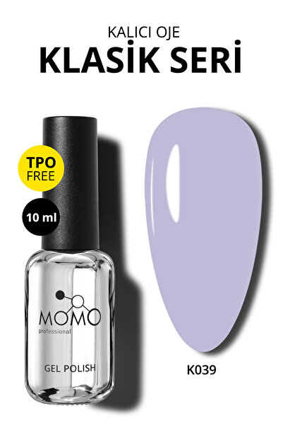 MOMO professional Kalıcı Oje K039, Soğuk Lila, 10 ml