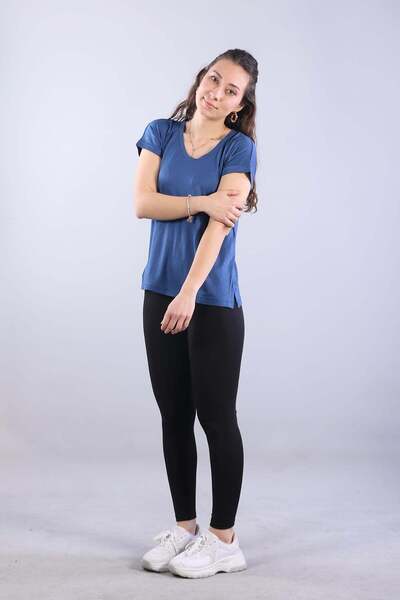 Mckanzie 2000 V-Neck Slit Bodysuit