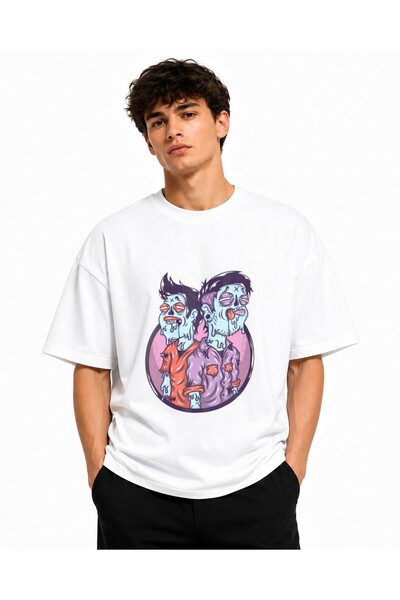 Inscriptie Tricou Unisex Bumbac Premium Casual " Digital zombies "