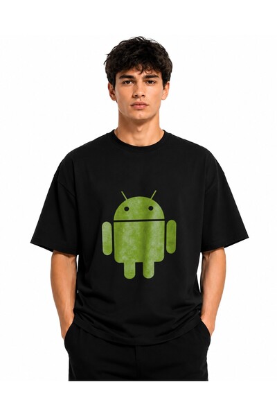 Inscriptie Unisex Premium Cotton Casual T-Shirt "Android Standard"