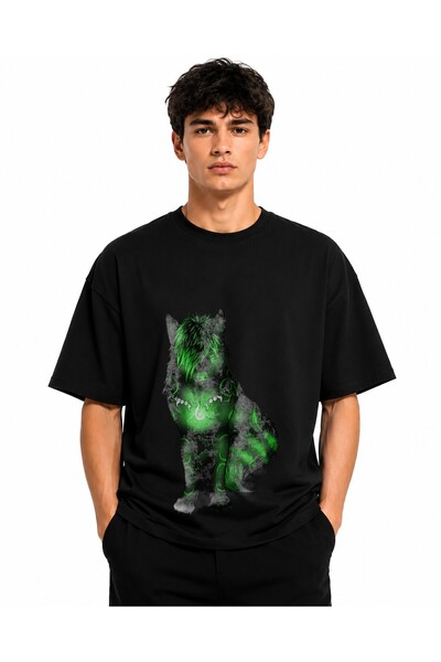 Inscriptie Tricou Unisex Bumbac Premium Casual " Fosforescent "
