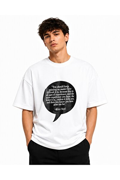 Inscriptie Unisex Premium Cotton Casual T-Shirt "You Should Paint!"