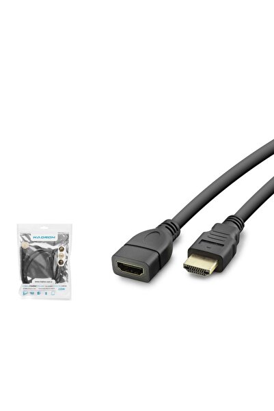 HADRON HDX2043 HDMI Uzatma Kablosu 1 m Siyah