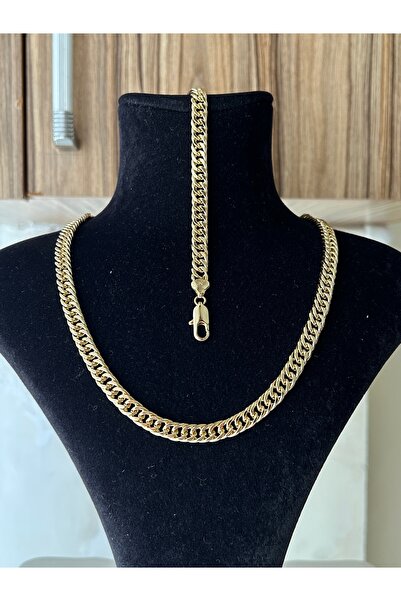 Orle Atelier Xuping 4 mm Sık Gurmet Kolye Bileklik Seti 14 Ayar Altın Kaplama |
