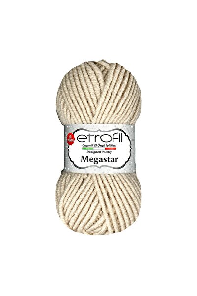 Etrofil Megastar Knitting Yarn Stone 75% Acrylic 25% Wool 100g 110m (77011)