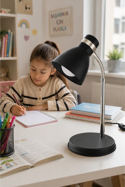 Generic Brand Nisaluce Modern Chrome Spiral Table Lamp•• Office Study Desk Lamp Direction Adjustable | |   Wired Study Lamp Office Lamp Student Desk Lamp Adjustable Lighting Angle Night Reading Lamp