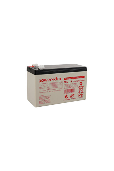 Genel Markalar Power-Xtra PX7-12(28W) - 12V 7 Ah Bakımsız Kuru Akü - F2