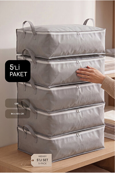 Vedsey Home Organizer مجموعة من 5 قطع أريكة سرير مقاس 64 × 45 × 23 سم ومنظم ل...