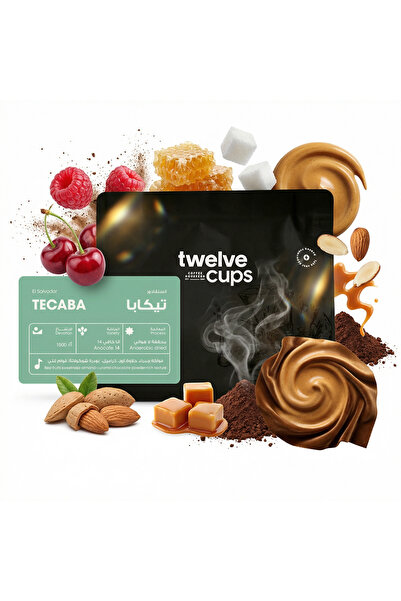 12Cups حبوب قهوة كاملة v60 (4×250 جرام) صندوق صيفي وفلاتر قهوة وملصقات