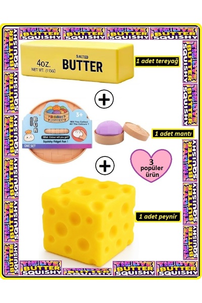 OYUNCAKSAHİLİ Çin Mantısı Butter Tereyağı Cheese Peynir 3 Popüler Trend Ürün ...