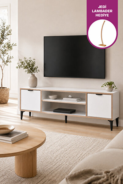 VİLİNZE ARDEN 140 Cm Kapaklı Raflı TV Ünitesi