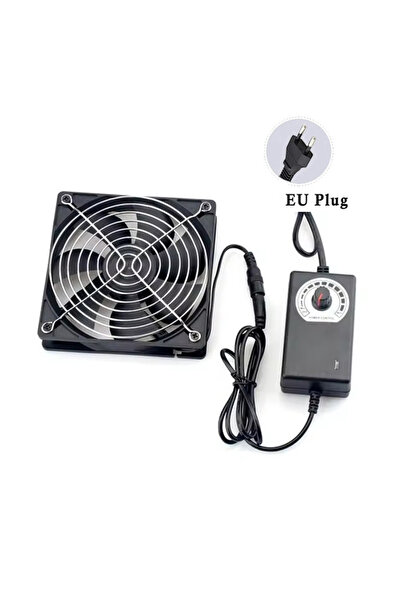 Choice1 1 Fan 12cm 3000RPM Exhaust and Cooling Fan with Controller 3V to 12V ...