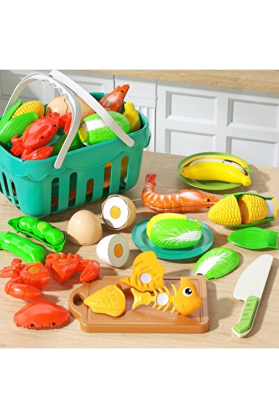 Choice Kitchen Set Cutting Play Food Toys Pretend Cooking Fruit &Vegetables&F...