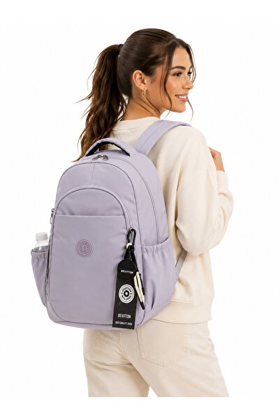 betto's Backpack Satin Fabric Waterproof School Backpack 1650