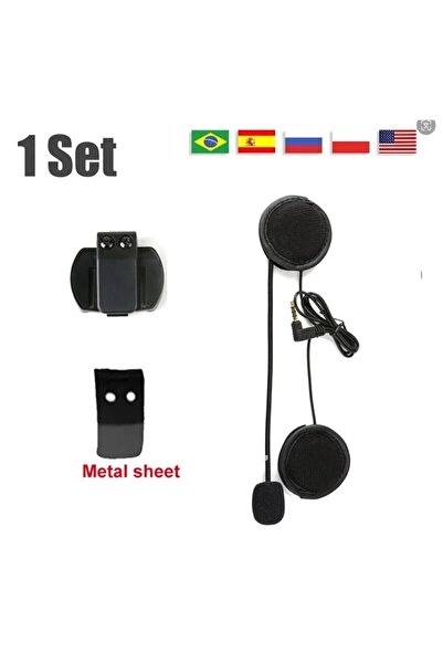 Choice 1 Set EJEAS V6 PRO Helmet Intercom Clip 3.5mm Microphone Speaker Heads...