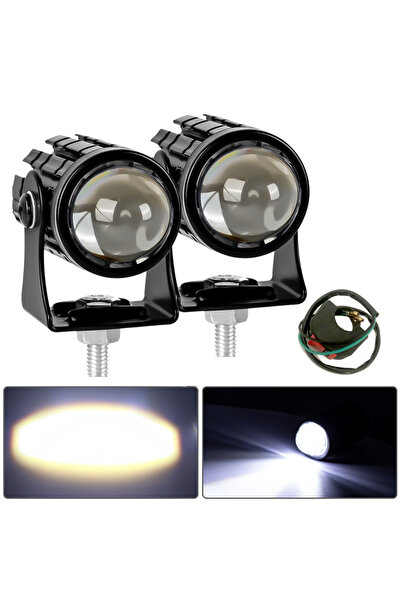 choice2 1set WW with switch Motorcycle Mini Driving Light Headlight Universal...