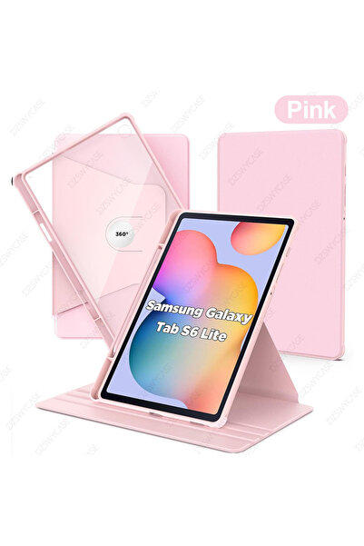 Choice جراب وردي اللون لجهاز Tab S6 Lite مقاس 10.4 بوصة (موديلات 2024/2022/20...