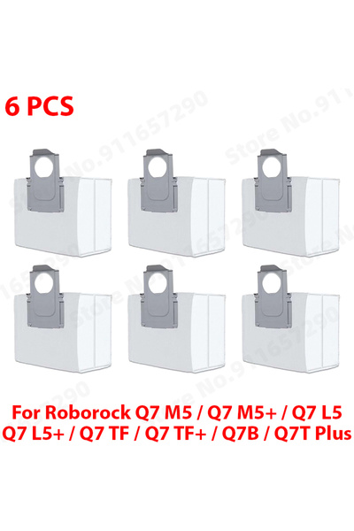 Choice21 roborock 6 PCS For ( Roborock Q7 M5 / Q7 M5+ / Q7 L5 / Q7 L5+ / Q7 T...