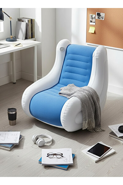 Generic Inflatable Sofa Chair with Built-in Speakers – Portable PVC Air Loung...