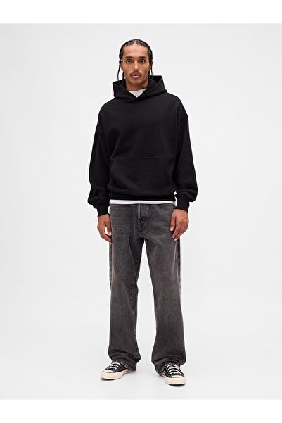 GAP Erkek Siyah Organik Pamuk '90s Loose Jean Pantolon
