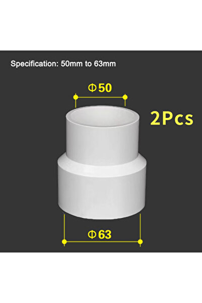 Choice 2psc 50-63mm 2pcs Inner 50mm To 32/40/63/75 mm Reducer Adaptor For Vac...