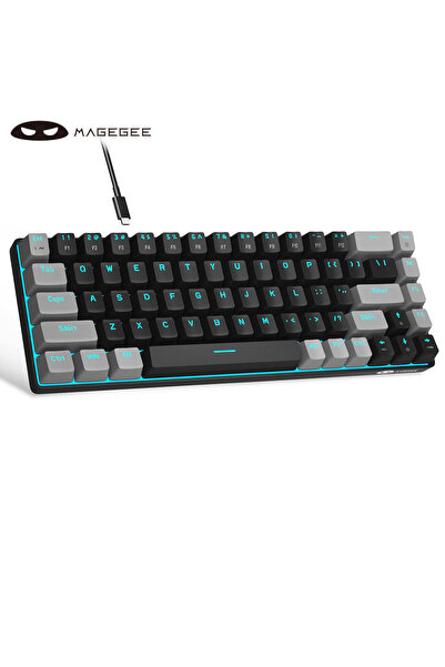 Choice لوحة مفاتيح ألعاب ميكانيكية محمولة من MageGee، 60%، بمفاتيح حمراء، مدم...