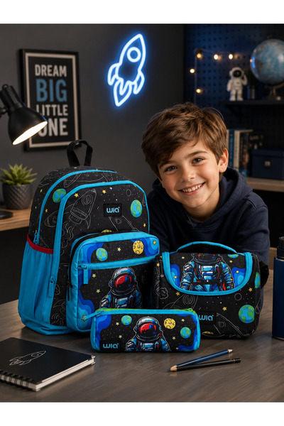 Wia Astronaut Boy 3-Piece School Bag Set 25S.Wia.Sw028