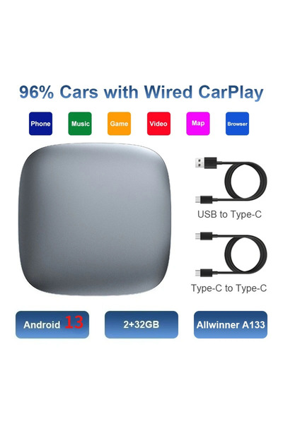 Choice1 2GB 32GB Android13 CarPlay Android Auto A133 Ai Box Wireless Box for ...