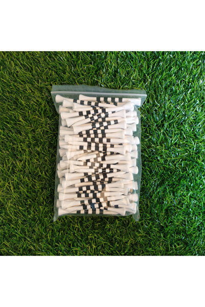 Choice 70mm 100 pcs White 100pcs/bag Professional Bamboo Golf Tee, the Streng...