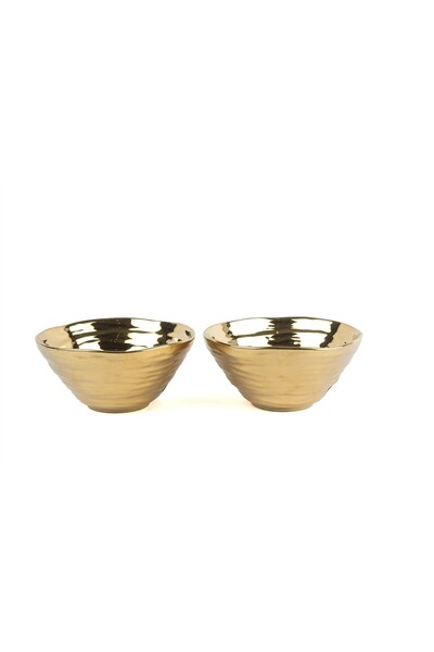 Mikasa Moor Shiny Gold 2-Piece Bowl 9X14Cm