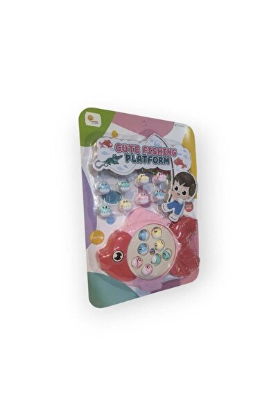 Duman Oyuncak Cute Fishing Platform Rotary Fishing Game