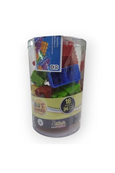 Erka Ant Bloks Asia Toy 34 Piece Lego Plastic Box