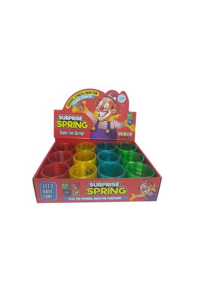 Erka Olgun Toys Stress Spring Large Printed 12-Piece Stand
