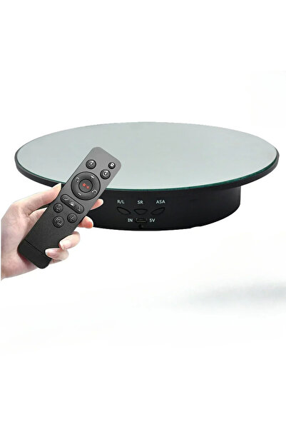 Choice black 1 360 Degree Electric Rotating Turntable, Rechargeable Low Noise...