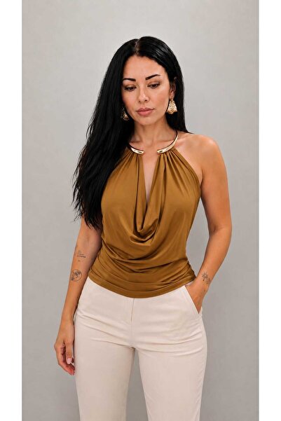 Birgül Sezişli Butik POLİAMİD AKSESUARLI BLUZ