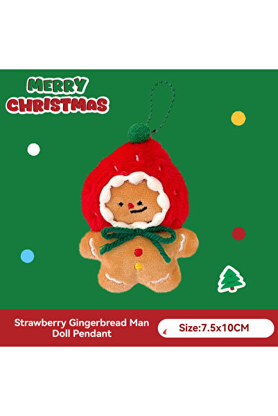 Choice Plush E 1/8 Pcs Christmas Plush Pendant Versatile Bag Keychain Decorat...