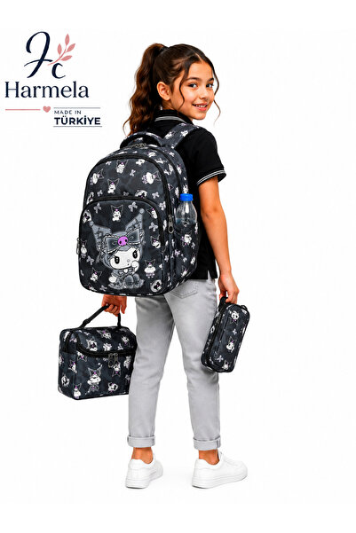 Harmela مجموعة مكونة من 3 حقائب مدرسية للأطفال من First School Character Patt...