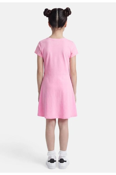 GAP Kids Gap Girls' Pink Logo Detailed Short Sleeve Jersey Dress 4-16 Years Pink
