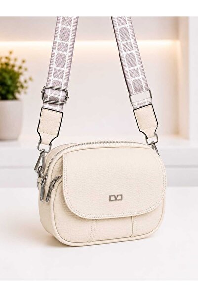 HNB Vona Bags Women's Cross Strap Shoulder Bag Madame Vera Mv028 Beige Column