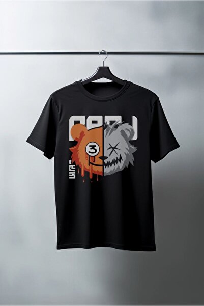 Generic Brand Unisex Oversize 24/1 Combed Cotton Dtf Printed T-Shirt - Dtf114...