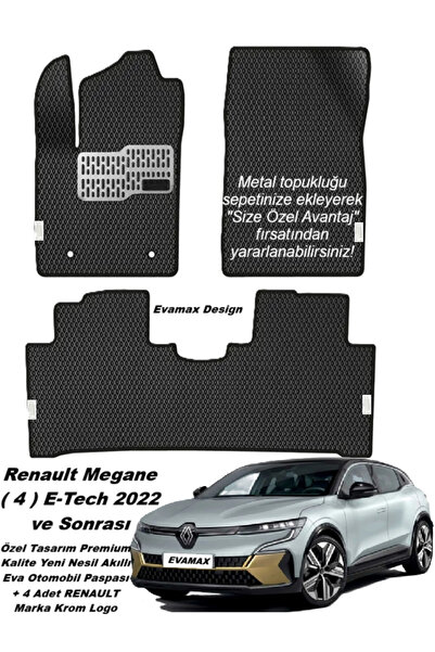 Evamax Design Renault Megane ( 4 ) E-Tech 2022 ve Sonrası Özel Tasarım Premiu...