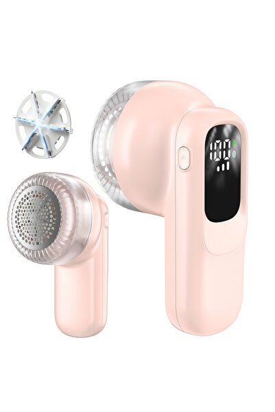 Choice1 Pink Fabric Shaver Lint Remover Rechargeable Portable Sweater with Di...