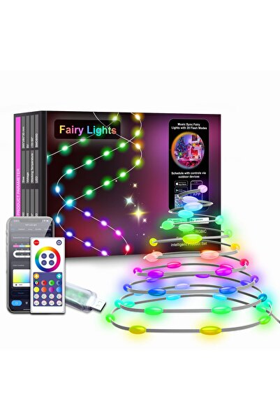 Choice 10M 100LED 5M/10M/20M Tuya WIFI RGBIC USB Sting Light DIY LED Fairy Li...